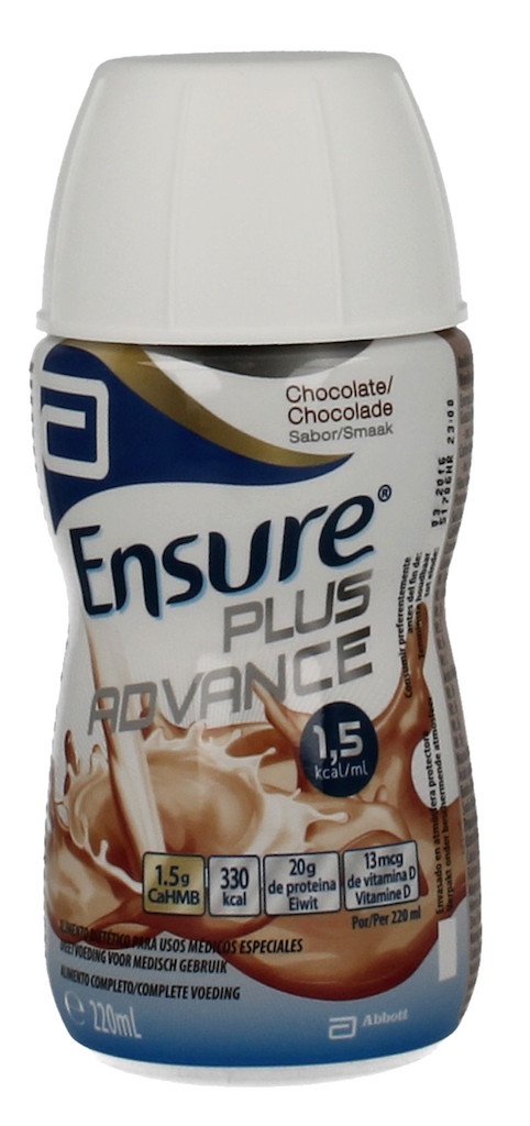 Foto van Abbott Ensure Plus Drinkvoeding Advanced Nutrition Chocolademelk 220ml